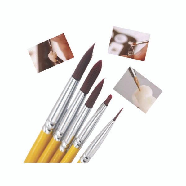 Pincel para porcelana pelo de Nylon