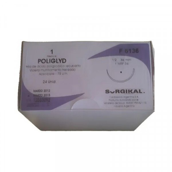 AGUJAS SUTURA ABSORBIBLE POLIGLICOLICO